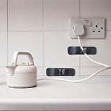 6'lı Yapışkanlı Kablo Toparlayıcı Klips (Mutfak Cihazları ve Tezgah Düzenleyici)