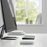 Ergonomik Sessiz Kablosuz Mouse Beyaz (USB Alıcılı Ofis ve Oyun Faresi)