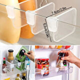 10’lu Şeffaf Buzdolabı Yan Kapı Düzenleyici Dolap İçi Bölümleyici Aparat