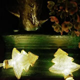 Metal Örgülü Çam Ağacı Şeklinde Şerit Led Işık Zinciri – 2 Metre Günışığı