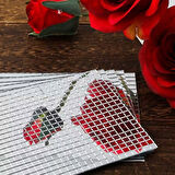 Kare Aynalı Cam Mozaik Çıkartması 30x30 cm (Gümüş Rengi, Kendinden Yapışkanlı)