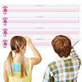 Statik Akıllı Yazı Tahtası 100x56 cm Yeni Müfredata Uyumlu Kılavuz Çizgili