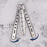 Paslanmaz Çelik Katlanabilir Kelebek Tarak Gri (Saç Sakal Bıyık Şekillendirici)