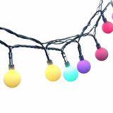 Dekoratif Minik Top 40 Ledli Dolama Led Işık RGB