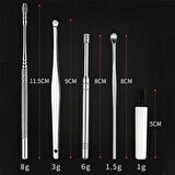 6 Parça Paslanmaz Çelik Kulak Temizleme Seti (Balmumu Çıkarma ve Bakım Aparatı)