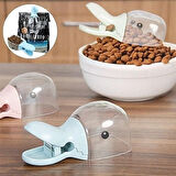 Ördek Tasarımlı Mandallı Mama Kaşığı, Tazelik Koruyan Paket Klipsli Mama Ölçeği