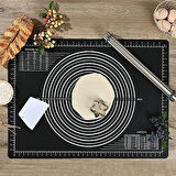 Silikon Hamur Açma Matı, Çok Amaçlı Tezgah Üstü Geniş Hamur Yoğurma Matı 40x50 cm