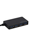 4 Bağlantı Noktalı USB HUB Akıllı Şarj Edilebilir Çok Bağlantılı USB Şarj Cihazı Slim 5 Gbps Hız