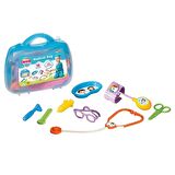Çocuklar İçin Eğitici ve Eğlenceli Candy Ken Çantalı Oyuncak Doktor Seti 10 Parça