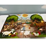 Eğitici Renkli Çiftlik Puzzle - Çocuk Çiftlik 4lü Yapboz