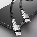 Baseus PD 20W 0.25CM Typc-e İphone Şarj Kablosu Powerbank Kablosu İphone 14,13,12,11 Pro Max Şarj Kablosu