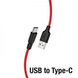 Coofbe Hc Seri Super Şarj 1Mt 3A USB to Type-C Şarj Kablo Ve Veri Aktarım Kablosu Type-C Ultra Hızlı Data ve Şarj Kablosu