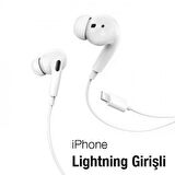 Coofbe Hc Seri Profesyonel 1.2M Kulakiçi Kablolu İphone Kulaklık İphone 11 12 13 14 Pro MAX Kulaklık