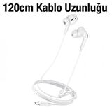 Coofbe Hc Seri Profesyonel 1.2M Kulakiçi Kablolu İphone Kulaklık İphone 11 12 13 14 Pro MAX Kulaklık