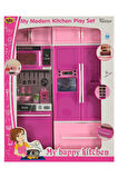 Buzdolabı ve Bulaşık Makinesi 2'li Mutfak Seti Oyuncak Mutfak Seti Evcilik Seti