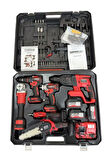 Kimmeer Plus 6 Lı Set 2025 Yeni Nesil Hilti-13 Mm Vidalama-testere-makas-spiral-450 Nm Torklu