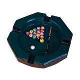 Uretti - Pınar 2572 5617 El Yapımı Bilardo Temalı Minyatür Kül Tablası
