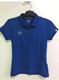 Umbro Vf 0033 Sax Mavi Polo Yaka  Kadın T-shirt