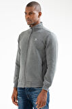 Speedlife Antrasit Regular Kapitone Dik Yaka Erkek Sweatshirt XC2165 | M