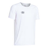 Umbro  Erkek Siyah Solo Training bisiklet Yaka Tişört TF-0167- Beyaz