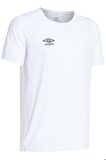 Umbro  Erkek Siyah Solo Training bisiklet Yaka Tişört TF-0167- Beyaz