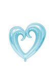 FOLYO BALON İÇİ BOŞ KALP AÇIK MAVİ 100CM X 108CM  D.Ü 10TL