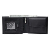 Guard Siyah Temi Bozuk Para Bölmeli Deri Erkek Cüzdanı