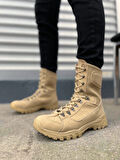JY999 Strike Bağcıklı Ortopedik Taban Günlük Süet Erkek Askeri Postal Bot SKT Kum