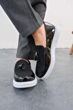 MN002 - RBT Loafer Verniciata Erkek Ayakkabı SIYAH