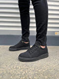 JY152 Cool Bağcıklı Süet Erkek Günlük Spor Klasik Ayakkabı SST - Siyah