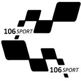 106 sport Etiket Yapıştırma 30cmx11cm MMD125