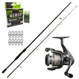 Okuma Revenger 40 - Remixon Double Black 240cm Spin Olta Seti