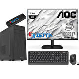 Zetta Expert İntel Core I7 13700 8GB DDR4 2TB M.2 NVME SSD GT730-2GB 23,8" FHD Monitör Windows 11 Pro Masaüstü Bilgisayar MZET73078120 + Zetta Flash Bellek