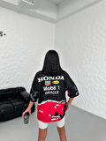 Redbull Baskılı Oversize Unisex T-Shirt