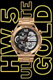 WEARFİT HW5 ULTİMATE  Akıllı Kol Saati  Yuvarlak Model 1.56inç 37mm  AMOLED Ekran (BRONZ GOLD)