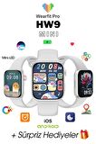 WEARFİT HW9 MİNİ  Akıllı Kol Saati Smart Watch Model:2.05inç 41mm MİNİLED Ekran (GRİ)