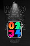 WEARFİT HW9 PRO MAX  Akıllı Kol Saati  Smart Watch Model:inç 45mm AMOLED  Ekran (GRİ)