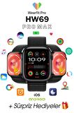 WEARFİT HW69 PRO MAX   Akıllı Kol Saati Smart Watch Model:inç 45mm AMOLED Ekran (SİYAH)