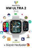 WEARFİT HW ULTRA 2 7 KORDONLU  Akıllı Kol Saati Smart Watch Model:inç 49mm AMOLED Ekran (GRİ)