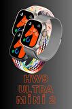 WEARFİT HW9 ULTRA MİNİ 2 Akıllı Kol Saati Smart Watch Model:2.05inç 45mm MİNİLED Ekran (GRİ)