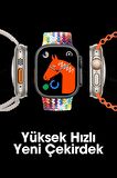 WEARFİT HW9 ULTRA MİNİ 2 Akıllı Kol Saati Smart Watch Model:2.05inç 45mm MİNİLED Ekran (GRİ)
