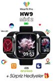 WEARFİT HW9 MİNİ 2 Akıllı Kol Saati Smart Watch Model:2.05inç 41mm MİNİLED Ekran (SİYAH)