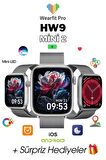 WEARFİT HW9 MİNİ 2 Akıllı Kol Saati Smart Watch Model:2.05inç 41mm MİNİLED Ekran (GRİ)