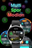 WEARFİT HK4 HERO Akıllı Kol Saati  Yuvarlak Model 1.43inç 37mm AMOLED Ekran (SİYAH)