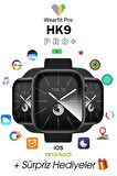 WEARFİT HK9 PRO + Akıllı Kol Saati Smart Watch Model:inç 45mm AMOLED Ekran (SİYAH)
