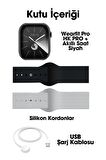 WEARFİT HK PRO + Akıllı Kol Saati Smart Watch Model:inç 45mm MİNİLED Ekran  (SİYAH)