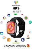 WEARFİT HK9 MİNİ Akıllı Kol Saati Smart Watch Model:inç 42mm AMOLED Ekran (SİYAH)