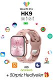 WEARFİT HK9 MİNİ Akıllı Kol Saati Smart Watch Model:inç 42mm AMOLED Ekran (ROSE GOLD)