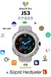 WEARFİT JS3 CYBER HK4 HERO Akıllı Kol Saati  (Yuvarlak Model 1.33inç 37mm MİNİLED Ekran (SİYAH)