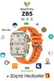 WEARFİT Z85 MAX Akıllı Kol Saati Smart Watch Model:inç 51mm MİNİLED Ekran (SİYAH)